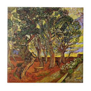 Carreau Vincent Van Gogh - Le Jardin de l'hôpital Saint-Pa