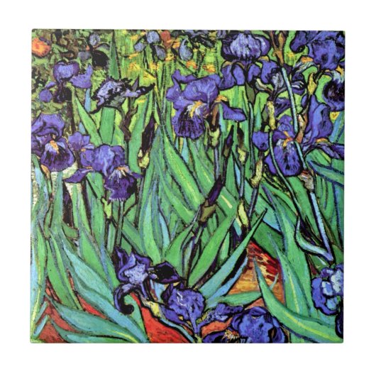 Carreau Vincent Van Gogh - Les Iris - Flower Lover Fine Ar (Devant)