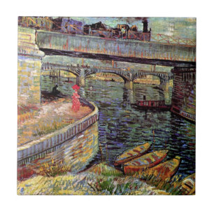 Carreau Vincent Van Gogh - Les Ponts sur la Seine