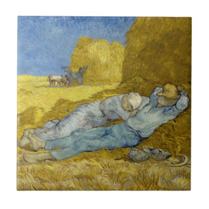 Carreau Vincent Van Gogh - Midi, repos du travail / La Sie