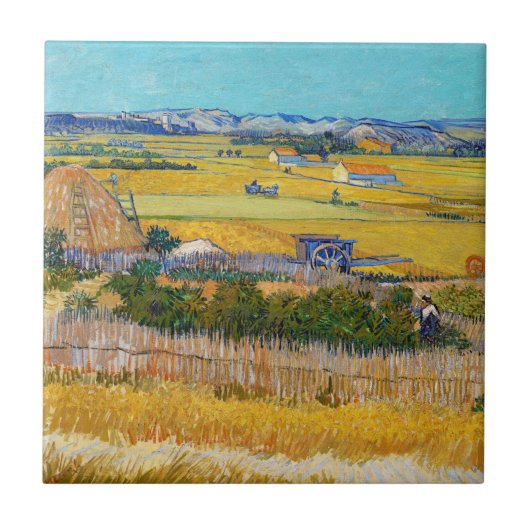 Carreau Vincent van Gogh - Moisson à La Crau (Devant)
