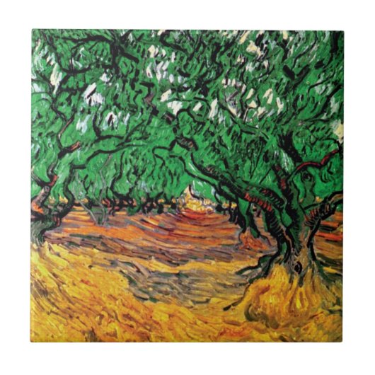 Carreau Vincent Van Gogh - Oliviers Beaux-Arts (Devant)