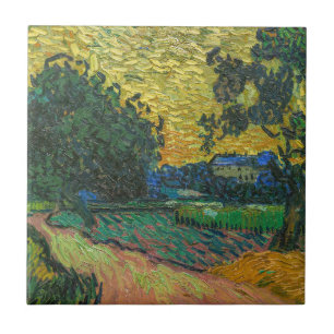 Carreau Vincent van Gogh - Paysage au crépuscule
