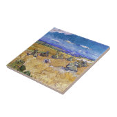 Carreau Vincent van Gogh - Pile de blé avec les lecteurs (Côté)