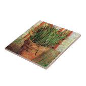 Carreau Vincent Van Gogh - Pot de fleurs avec de la ciboul (Côté)