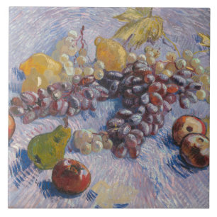 Carreau Vincent van Gogh - Raisins, citrons, poires,