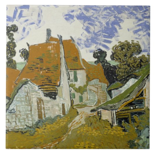 Carreau Vincent van Gogh - Rue à Auvers-sur-Oise (Devant)