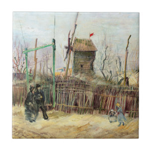 Carreau Vincent van Gogh - Scène de rue à Montmartre