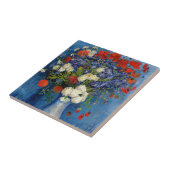 Carreau Vincent van Gogh - Vase avec Cornflowers & Poppies (Côté)