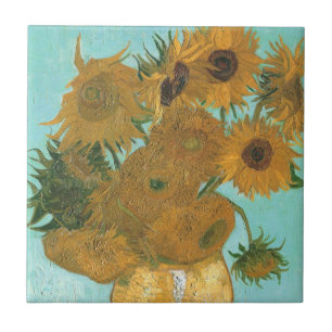 Carreau Vincent van Gogh - Vase avec douze tournesols