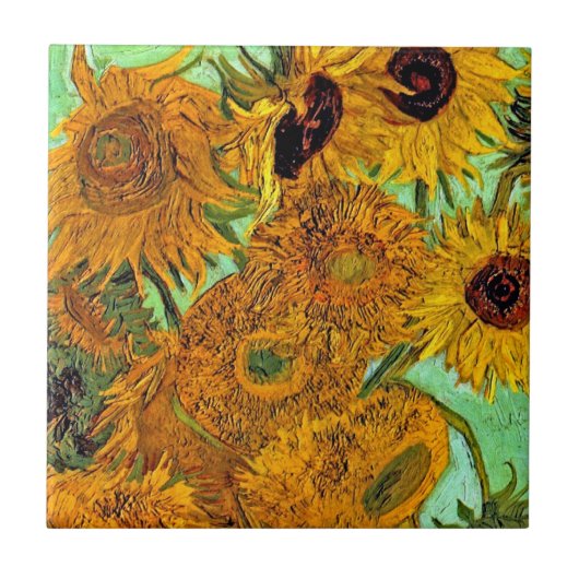 Carreau Vincent Van Gogh - Vase Avec Douze Tournesols (Devant)