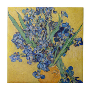 Carreau Vincent van Gogh - Vase avec iris