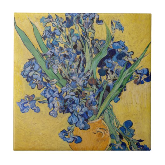 Carreau Vincent van Gogh - Vase avec iris (Devant)