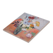 Carreau Vincent van Gogh - Vase avec Roses et anémones (Côté)