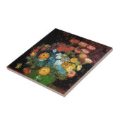 Carreau Vincent Van Gogh - Vase Avec Zinnias Art (Côté)