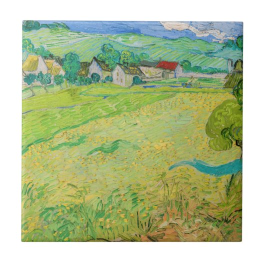 Carreau Vincent van Gogh - Vue des Vessenots près d'Auvers (Devant)