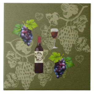 Carreau Vins et raisins
