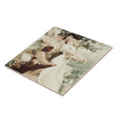 Carreau Vintage Alphonse Mucha Esprit du printemps (Côté)