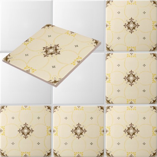 Carreau Vintage Alternating Medallions Pattern