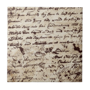 Carreau Vintage ancienne lettre