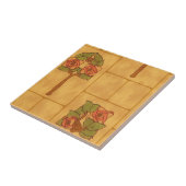 Carreau Vintage Arts & Crafts Floral Bouquets Pattern (Côté)