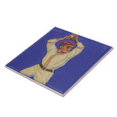 Carreau Vintage Baseball Design Ceramic Tile (Côté)