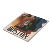 Carreau Vintage Boston, Massachusetts Paul Revere's Ride (Côté)