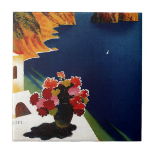 Carreau Vintage Capri Italie Voyage