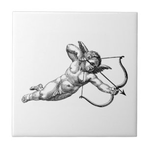 Carreau Vintage Cherub Angel Cupid Love