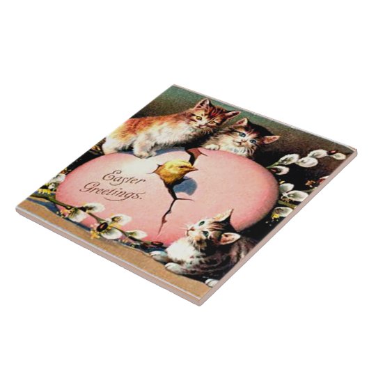 Carreau Vintage Easter Greetings (Côté)