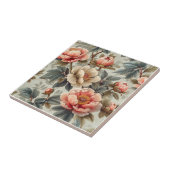 Carreau Vintage élégant floral (Côté)