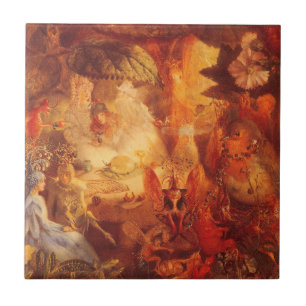 Carreau Vintage Fairy Tale The Captive Robin par Fitzgeral