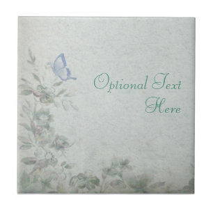 Carreau Vintage Floral Blue Mariage