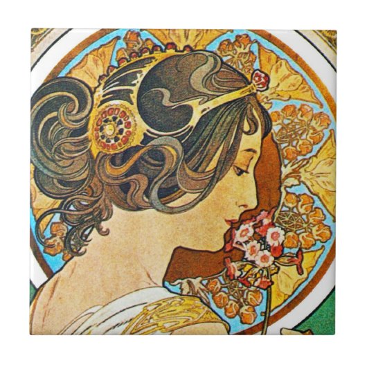 Carreau Vintage Floral Mucha (Devant)