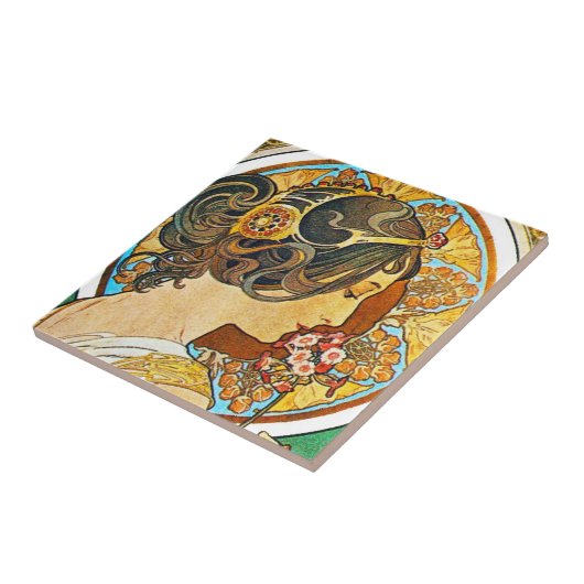 Carreau Vintage Floral Mucha (Côté)