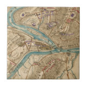 Carreau Vintage Harpers Ferry Civil War Map (1862) (Devant)
