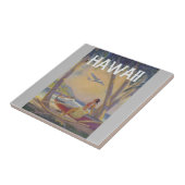 Carreau Vintage Hawaiian Travel - Hawaii Hula Dancer! (Côté)