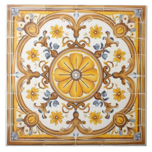 Carreau Vintage italien méditerranéen Motif