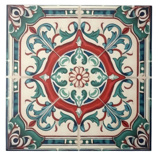 Carreau Vintage italien méditerranéen Motif