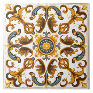Carreau Vintage italien méditerranéen Motif