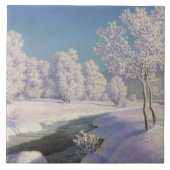 Carreau Vintage Ivan Choultse Matin d'hiver en Engadine (Devant)