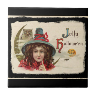 Carreau Vintage Jolly Halloween Witch