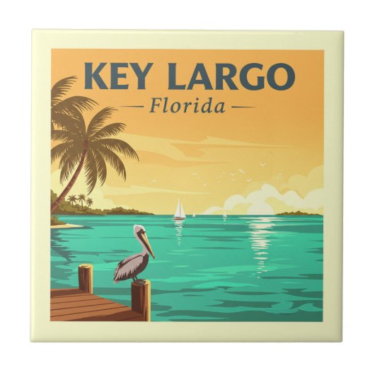 Carreau Vintage Key Largo Floride (Devant)