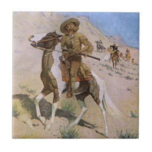 Carreau Vintage Military Cowboys, The Scout par Remington