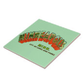 Carreau Vintage Minneapolis Postcard Tile (Côté)