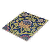 Carreau Vintage modèle floral, William Morris (Côté)