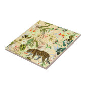 Carreau Vintage Moderne Fleur Tiger Jungle Tropical (Côté)