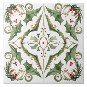 Carreau Vintage, Mosaïque de Noël, Carrelage en céramique