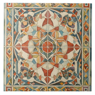 Carreau Vintage, Motif en mosaïque de Noël, Carrelage en c
