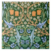 Carreau Vintage motif floral William Morris (Devant)